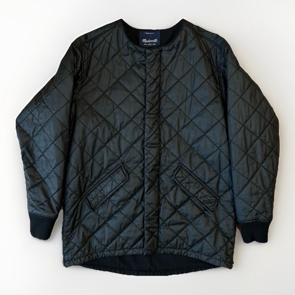 Madewell Diamond Quilted Black Jacket Full Zip Insulated Women’s XS